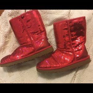 Red Sequin UGG Boot